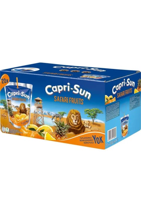 نوشیدنی میوه‌ای مخلوط Capri-Sun Safari Sun کاپری سان ۲۰ × ۲۰۰ میلی‌لیتر