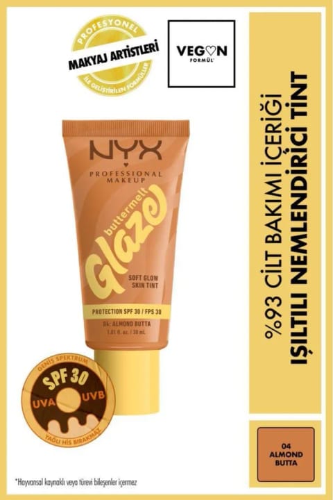 تینت مرطوب‌کننده درخشان NYX Professional Makeup Buttermelt Glaze - 04 Almo