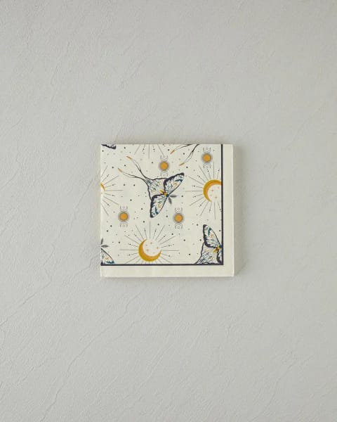 دستمال کاغذی طرح Talisman Butterfly، بسته ۲۰ عددی، ۳۳×۳۳ سانتی‌متر، مشکی