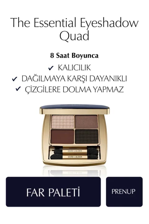 پالت سایه چشم چهاررنگ The Essential Eyeshadow Quad Estee Lauder - رنگ: Prenup