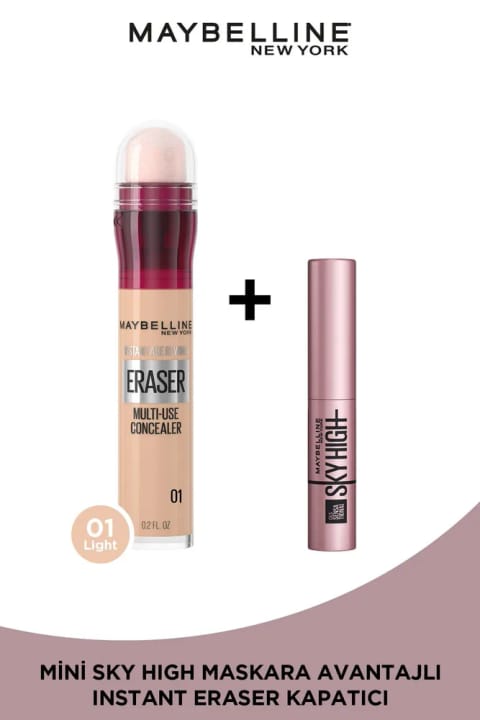 میبلین نیویورک کانسیلر Instant Anti Age Eraser 01 Light + مینی Sky High