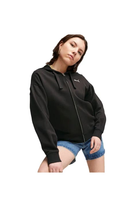 هودی زیپ‌دار زنانه Puma Her مشکی استایل روزمره 67600301