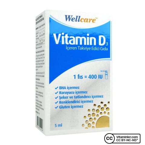 ول‌کر ویتامین D3 400 IU اسپری ۵ میلی‌لیتری