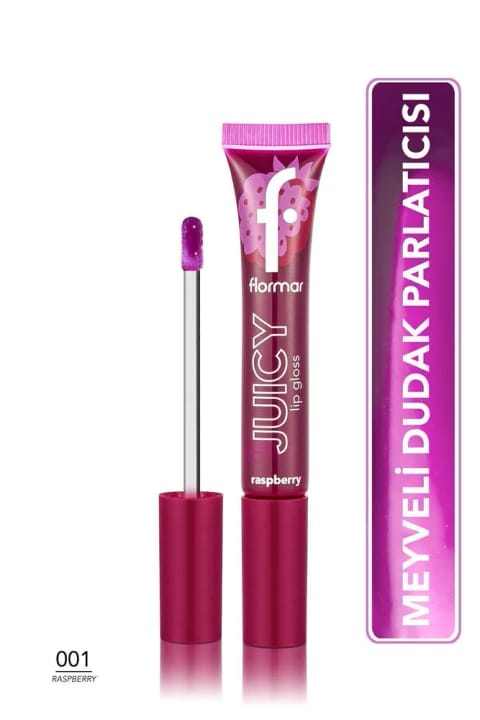 گلاس لب میوهای فلورمار (تمشک) - Juicy Lip Gloss - 001 Ras