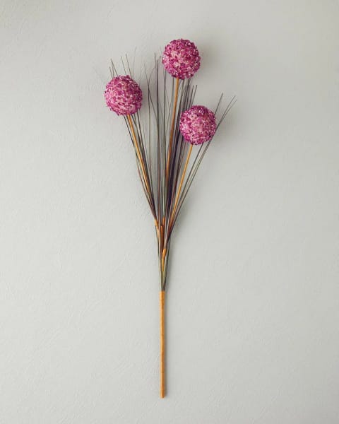 گل مصنوعی Grass Bush تک شاخه ۶۳ سانتی‌متر Mürdüm