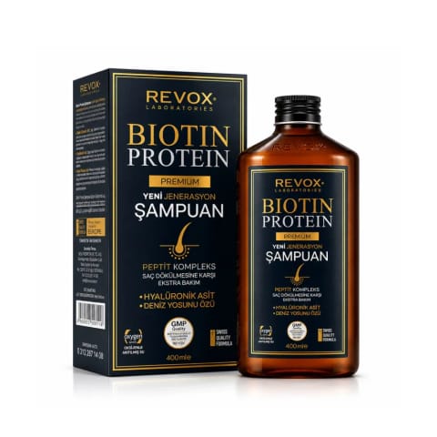 شامپو مو Biotin Protein Premium نسل جدید Revox 400 ml