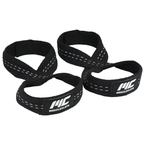 MuscleCloth 8 Loop Lifting Straps مشکی