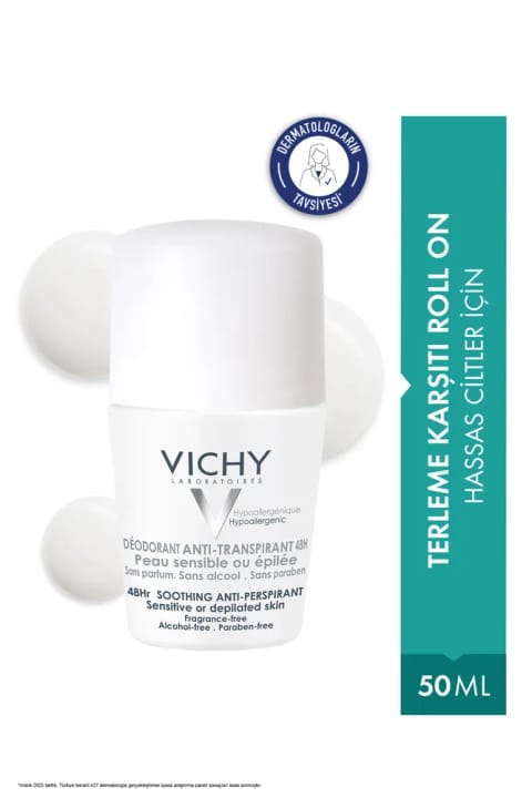 Vichy ضد تعریق 48 ساعته مخصوص پوست های حساس بانوان 50ml