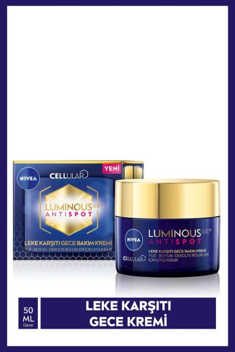 نیوآ Luminous630 کرم شب ضدلک ۵۰ میلیلیتر با هیالورونیک اسید