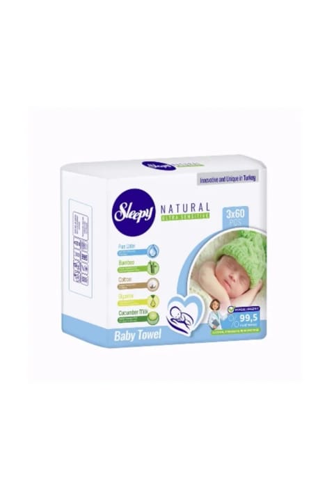 دستمال مرطوب Sleepy 3×60 عددی طبیعت کودک