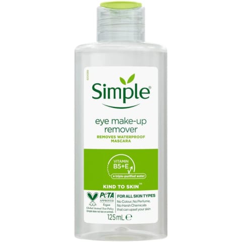 Simple Kind To Skin پاککننده آرایش چشم حساس ۱۲۵ میلیلیتر