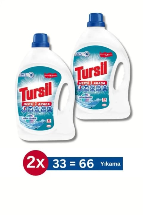Tursil همه کاره مایع - 2x33 شستشو - ضد بوی بد طراوت