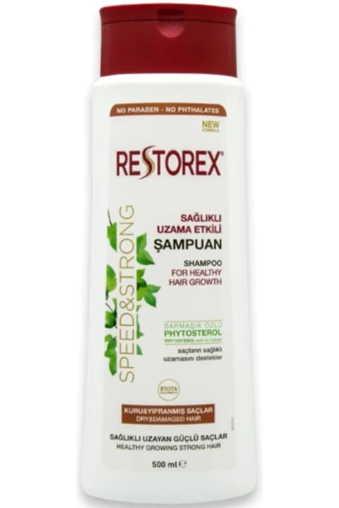 شامپو ترمیمکننده Restorex Speed&strong برای موهای خشک و آسیبدیده ۵۰۰ میلیلیتر