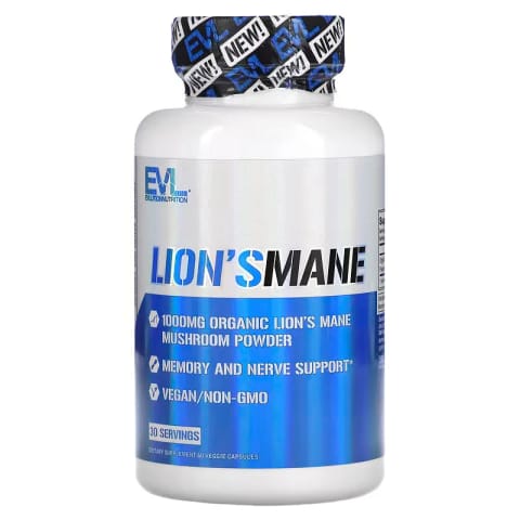 مکمل حمایت از مغز Evlution Organic Lion’s Mane Mushroom Nootropics