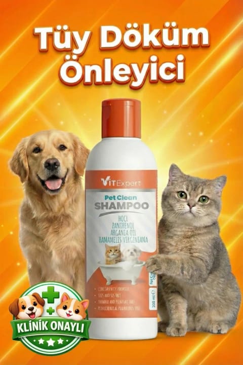 Vitexpert Pet Clean ضد ریزش موی حیوانات خانگی با ویتامین و روغن طبیعی