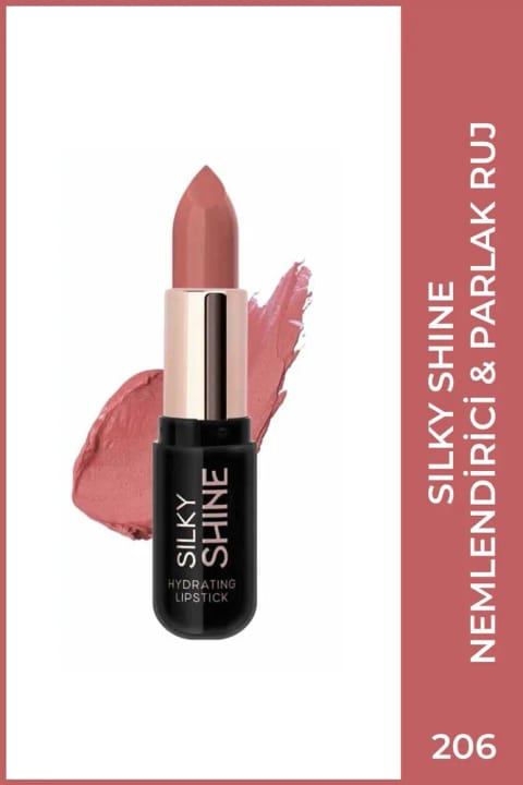 Golden Rose Silky Shine Hydrating Lipstick - رژ لب مرطوبکننده شماره 206