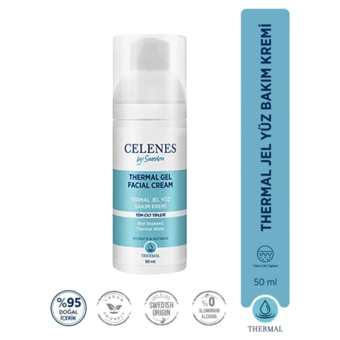 Celenes Thermal مرطوب‌کننده و شاداب‌کننده روزانه صورت 50 میلی‌لیتر