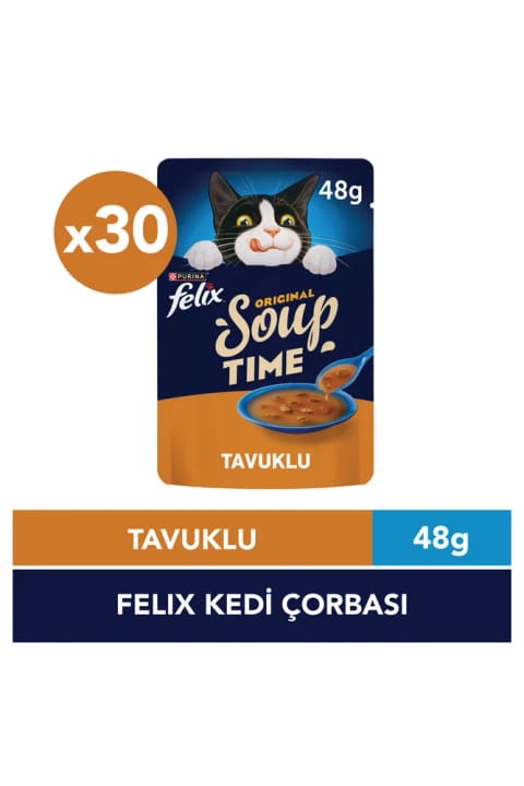 Felix سوپ مرغ برای گربه، 30 عددی