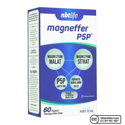 Nbt Life Magnefer Magnezyum P5P 60 کپسول