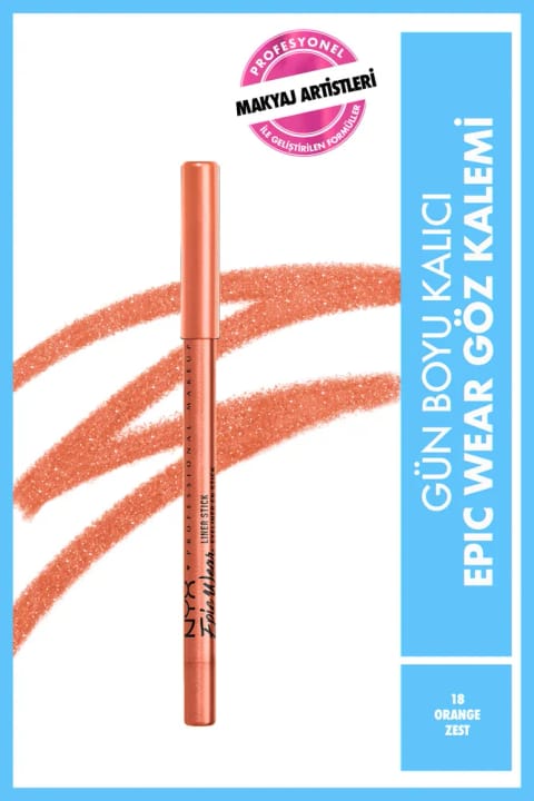 NYX Professional Makeup Epic Wear Liner Sticks مداد چشمی - Orange Zest - Tur...