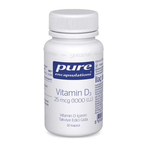 Pure Encapsulations Vitamin D3 1000 IU 30 کپسول