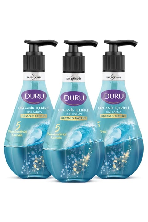 Duru ارگانیک مایع صابون طراوت اقیانوس 3×500 میلیلیتر
