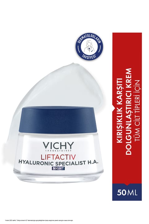 Vichy Liftactiv کرم حجم‌دهنده با Hyaluronic Acid برای انواع پوست