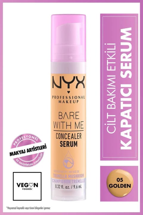 NYX Professional Makeup Bare With Me کانسیلر سرم 05 گلدن