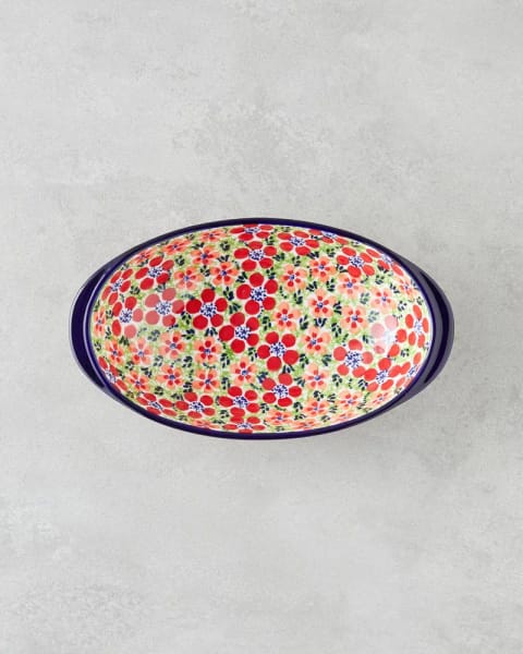بشقاب بیضی Botanic Stoneware ۲۵ سانتی‌رنگي