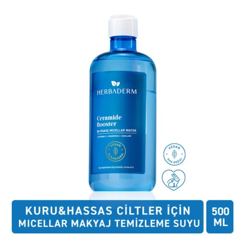 Herbaderm Ceramide Booster Micellar Makyaj Temizleme Suyu 500 ml
