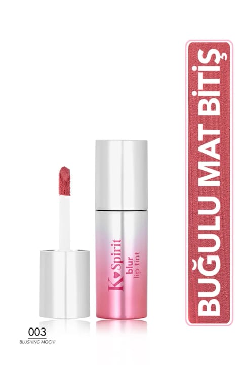 رژلب مایع مات فلورمار مدل K-Spirit با افکت بلور و مرطوبکننده — 003 Blushing Mochi