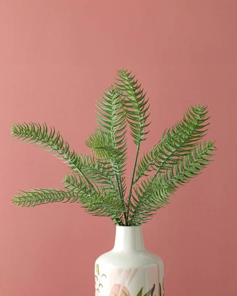 گل مصنوعی تک شاخه Pine سبز تیره