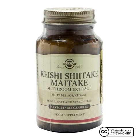 Solgar Reishi Shiitake Maitake Mushroom Extract 50 کپسول