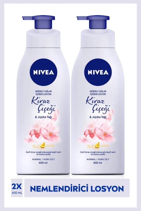 NIVEA لوسیون بدن با روغنهای ارزشمند شکوفه گیلاس و Jojoba Oil
