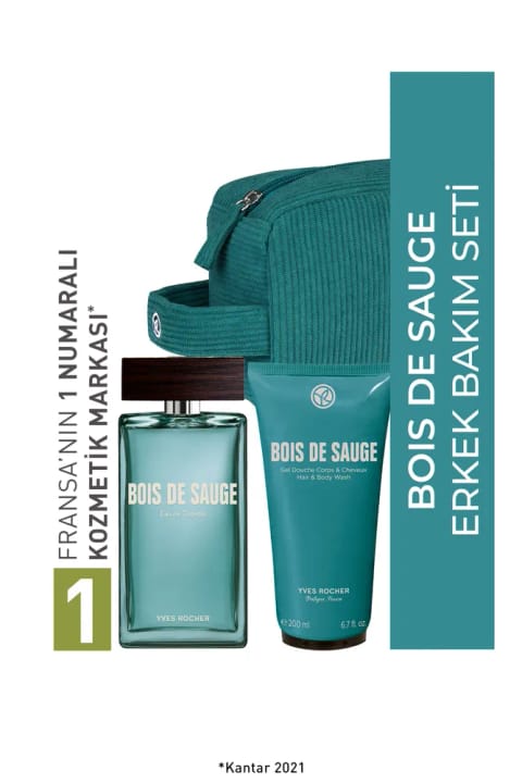 Yves Rocher Bois de Sauge ست عطر با کیف