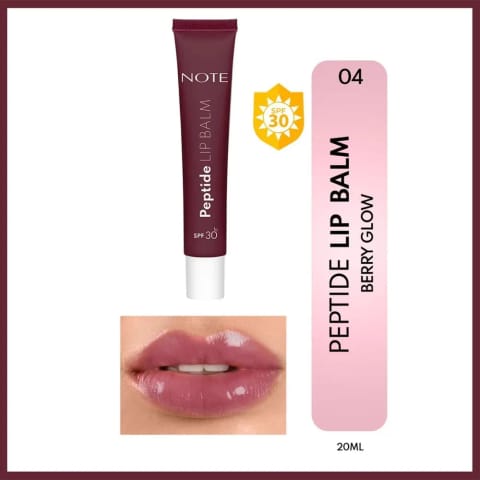 نرم‌کننده لب Note مدل Peptide SPF 30 رنگ 04 Berry Glow