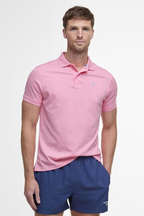 پولو یقه Barbour Active Tailored Fit PI71 Candy
