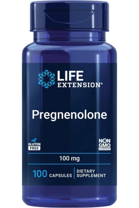 Life Extension Pregnenolone، 100 میلیگرم، 100 کپسول