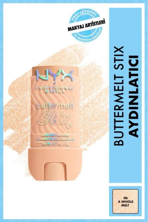NYX Professional Makeup Buttermelt Stix Highlighter - کرمی استیک روشن‌کننده — 06 A Whole