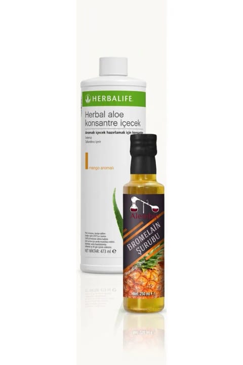 Herbalife Aloe مانگو Flavored Drink (هدیه Alembic Bromelain)
