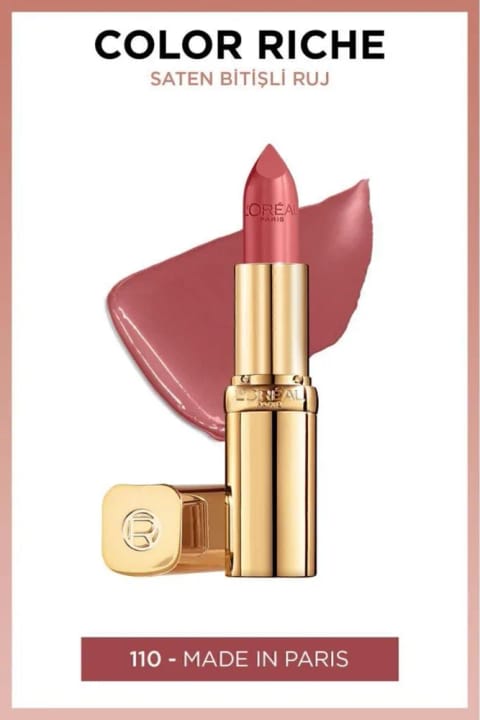 رژ لب ساتن L'Oreal Paris Color Riche - 110 Made In Paris